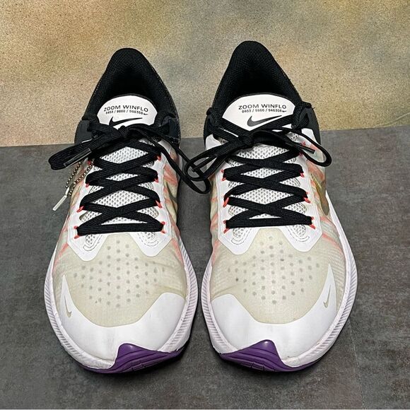 Nike Zoom Winflo 8 CW3421-103 Women's White/Crimson/Purple Running Shoes Size 7 - Picture 8 of 16